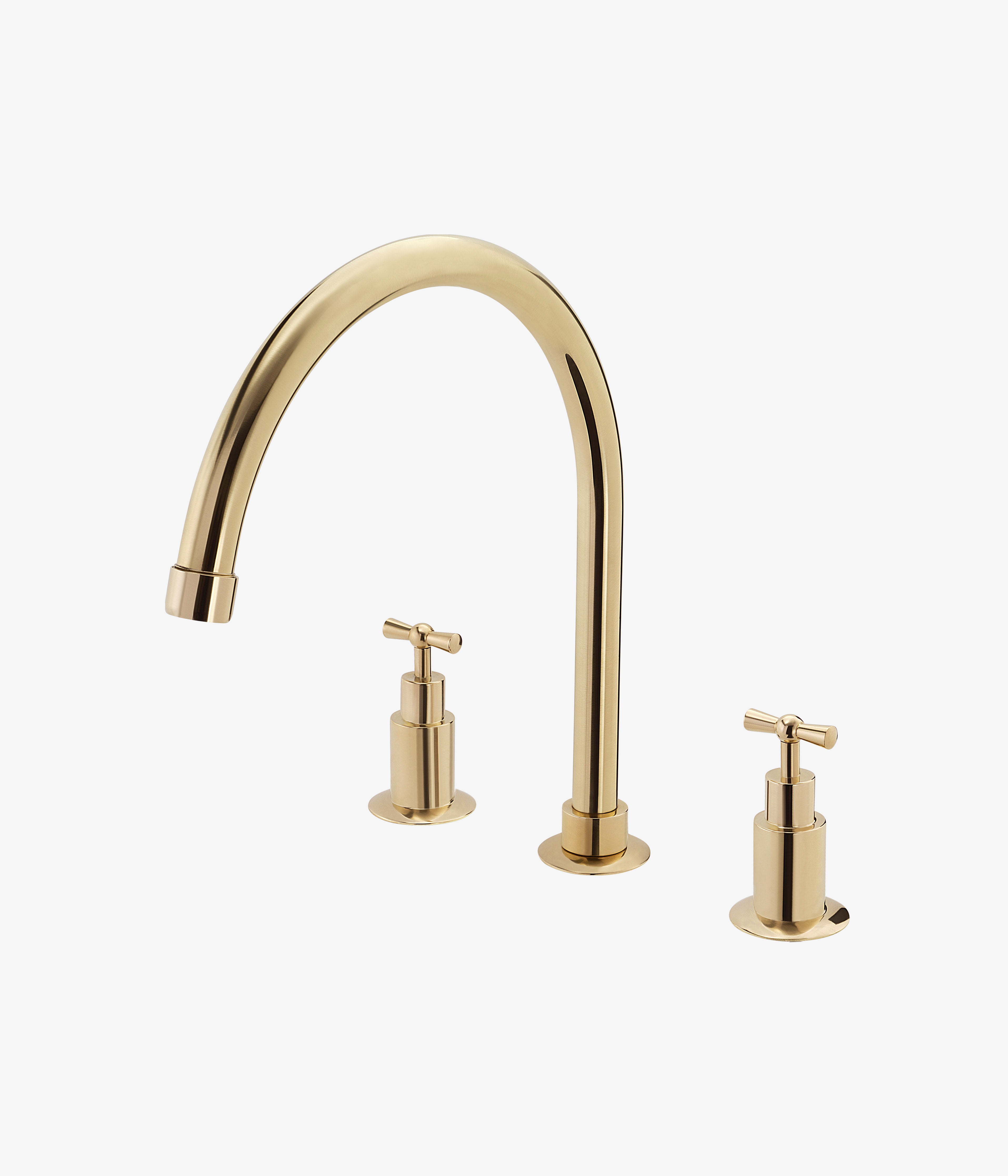 Farfalla Three Hole Wide Gooseneck